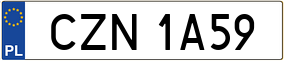 Trailer License Plate